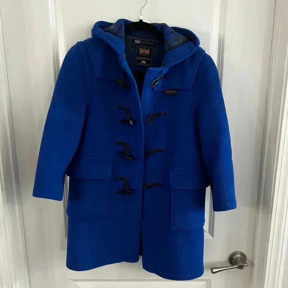 185 Kids Original Gloverall Duffle Coat Size 10 Color Blue - Picture 3 of 6